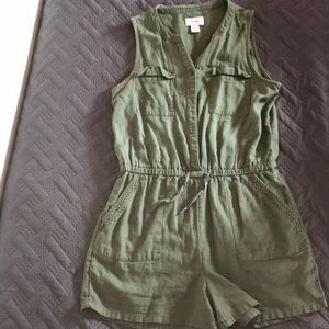 Army Green Romper